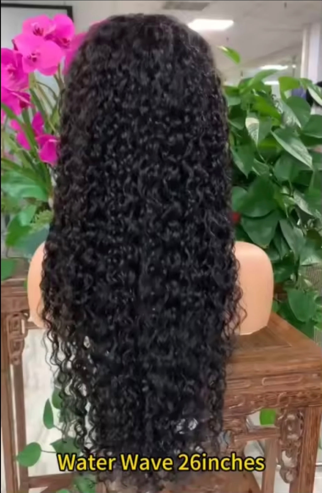 Maison Farah 26" Water Wave 180% Density 13×4 Human Hair Wig